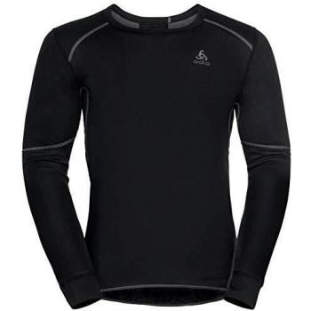 Camiseta interior térmica de manga larga Odlo Active X-Warm Eco con cuello redondo, color negro, talla XXL