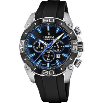 Reloj Festina Chrono Bike F20544-2 con correa de caucho negro y cronógrafo
