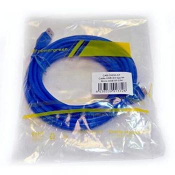 Powergreen cab33050st cable usb 30 alargador tipo ammicro usbm z 5 metros