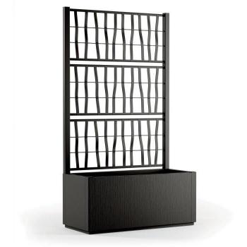 Maceta Starwax Negra Rectangular 80 cm