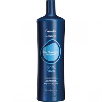 Fanola Wonder No Orange Mask 1000ml - mascarilla anti-naranja, mascarilla neutralizante para tonos marrones, 1000 ml