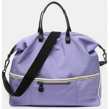 Abbacino - Bolso de mano tipo shopper de materiales reciclados lila