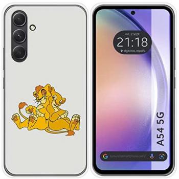 Funda de Silicona Personalizada con Diseño de Leones para Samsung Galaxy A54 5G
