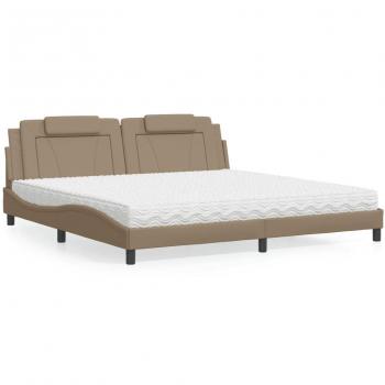 Cama con Colchón Cappuccino 200x200cm de Similpelle