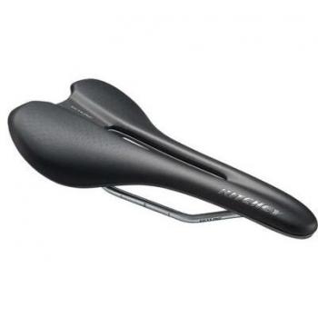 Sillín Ritchey Comp Skyline V2 negro con diseño ergonómico, acolchado de alta densidad, rieles de acero inoxidable y cubierta de microfibra resistente