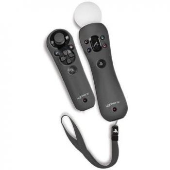 PSMove - Controller and Navigation Silicone Jackets and Wrist Strap: Double Pack - Charcoal