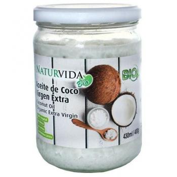 Aceite de Coco Virgen Extra Ecológico Naturvida 400g / 430ml