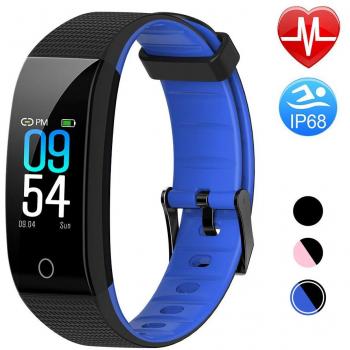 TwobeFit Pulsera Actividad, Pulsera Inteligente Pantalla Color HR con Pulsómetro Pulsera Deportiva y Monitor de Sueño de Actividad para Mujer Hombre Reloj Fitness Podómetro