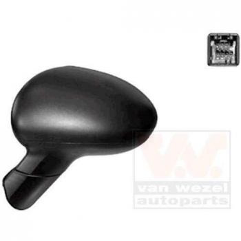 Espejo retrovisor VAN WEZEL 8323807, tipo de producto: espejo retrovisor para vehículos, características: diseño específico para fácil instalación, ajuste manual o eléctrico (dependiendo del modelo), acabado en color negro, incluye soporte y