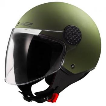 LS2 Casco Jet OF558 Sphere II Solid Verde Mate Militar, características: diseño jet, color verde mate militar, modelo OF558, talla XL