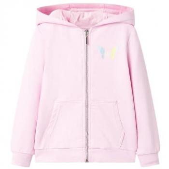 Sudadera Infantil con Capucha Rosa Claro 92