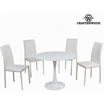 Mesa con cuatro sillas by Craften Wood