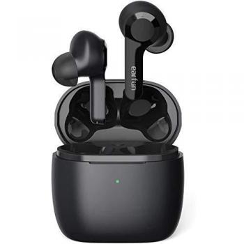 Auriculares verdaderamente inalámbricos, EarFun Air Bluetooth 5.0 Auriculares con Control táctil con Funda de Carga inalámbrica, 4 micrófonos incorporados, Carga rápida USB-C, IPX7 Resistente al Agua