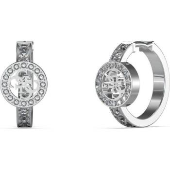 Guess - Pendientes Huggie me de acero plateado