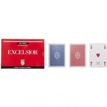 Mazo Doble de Cartas Ramino Excelsior Dal Negro - 110 Cartas