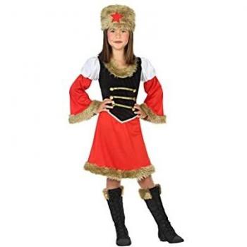 Atosa-56813 Disfraz Rusa, Color Rojo, 3 a 4 años
