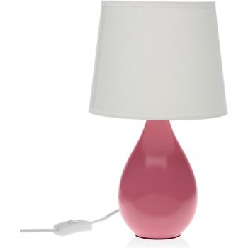 Lámpara de mesa Versa Roxanne Rosa Cerámica