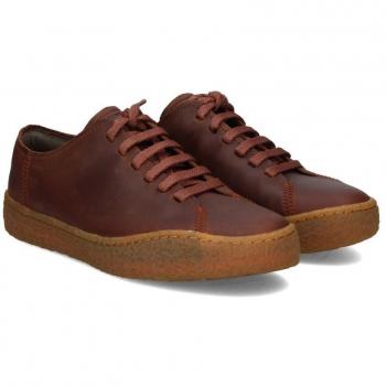 CAMPER Peu Terreno - Men's Brown Sneakers in Smooth Leather