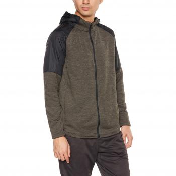 Under Armour Mk1 Terry FZ Hoodie Parte Superior del Calentamiento, Hombre, Marrón