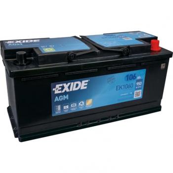 Batería de Coche Exide EK1060 106Ah AGM START/STOP