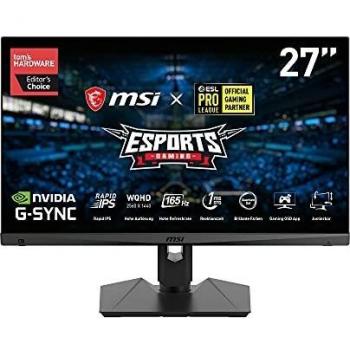 MSI Optix MAG274QRF-QD 27 Gaming Monitor - WQHD (2560 x 1440) LCD, 165Hz Refresh Rate, HDMI, USB-C, Quantum Dot Display, Negro