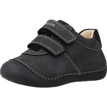 Geox B Tutim Navy Blue Flexible Crawling Shoes for Babies