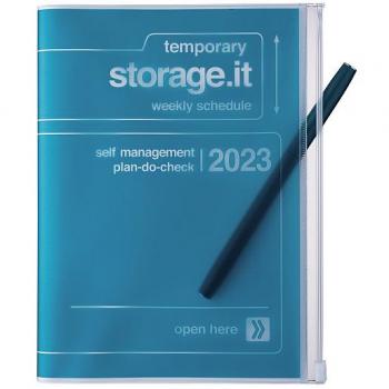 MARK'S 2022/2023 Taschenkalender A5 vertikal, Storage it/Navy