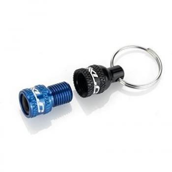 XLC Ventiladapter INKL. Schlüsselring Material de Bicicleta, Unisex Adulto, Azul, Talla única