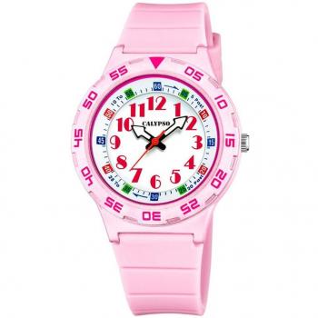 Reloj Infantil Calypso K5828/1 Digital de Caucho Blanco