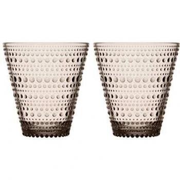 Iittala 1051121 Kastehelmi - Juego de 2 vasos de cristal