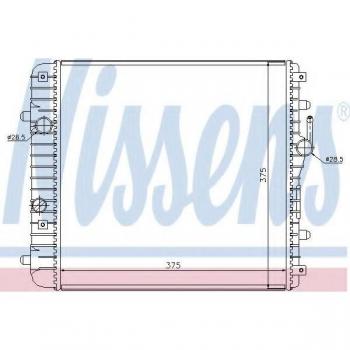 Radiador de refrigeración del motor NISSENS 630738