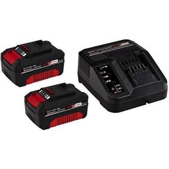 Einhell 4512098 Starter kit Power X-Change - 1 cargador rápido y 2 baterías 3,0Ah 18V