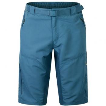 Pantalón corto de ciclismo para hombre Endura Hummvee con culote interior azul acero (M)