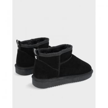 Gioseppo Women's Low Ankle Boots Berek - Classic Design with Fur Lining, Black
