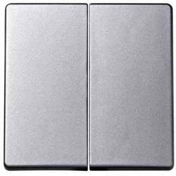 Simon - 73026-63 tecla grupo 2int-conmut-puls. s-73 aluminio Ref. 6557363203