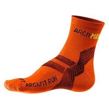 Arch Max Archfit Calcetines deportivos para Hombre, Naranja, M