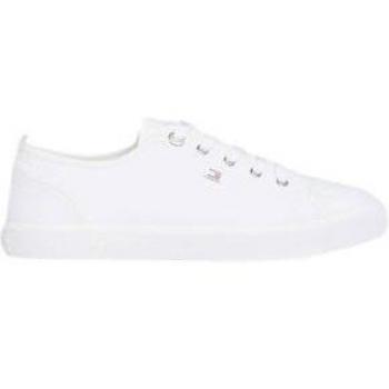 Tommy Hilfiger Women's Vulc Canvas Sneakers - White, Size 38