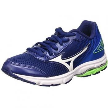 Mizuno Wave Rider 19 Jr, Niños, Azul