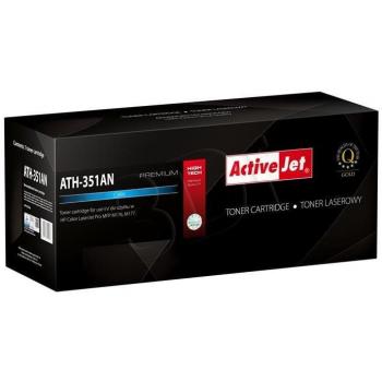 Tóner Activejet ATH-351AN Cian, compatible con impresoras láser, rendimiento de 2,500 páginas, tecnología de impresión avanzada, fácil instalación y alta calidad de impresión