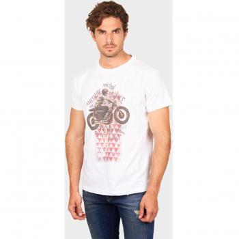 Camiseta de hombre Road addiction - Blanco