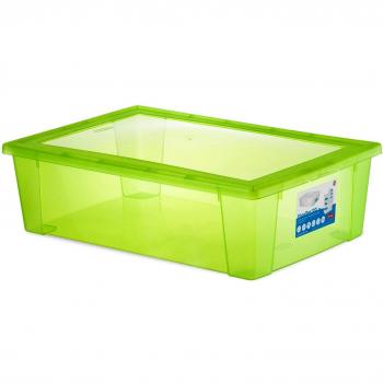 Stefanplast Visual Caja Multiusos Caso, Fluorescentes Verde, 2 x -Large/59 x 39 x 17 cm