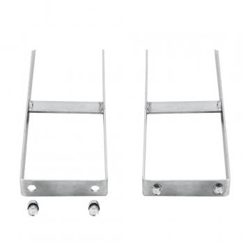 Clavijas de tierras para valla de WPC 2 unidades acero 40 cm