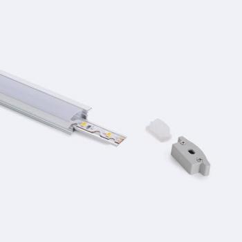 Perfil de Aluminio Estanco IP65 Empotrable 2m para Tiras LED hasta 8mm