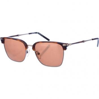 Salvatore Ferragamo Unisex SF227S Square Shape Metal and Acetate Sunglasses - Brown - One Size