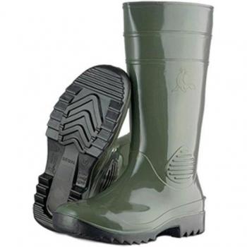 Bota de Seguridad de Agua Verde Oliva con Puntera y Plantilla Talla 40