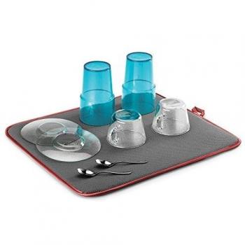 Metaltex Softex Tapete Escurridor Microfibra 40x45cm Rojo, 40 x 45 x 1 cm
