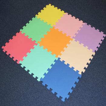 Tapis de sol 9 dalles de sol emboîtables souples en mousse EVA pour jeux/activités bébé enfants