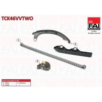 Kit de cadena de distribución FAI AutoParts TCK46VVTWO