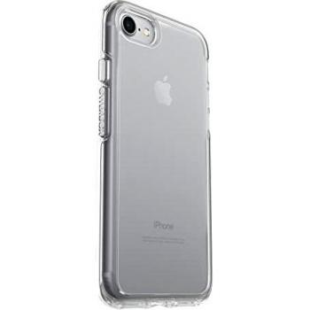 OtterBox Funda para iPhone 7/8/SE, Symmetry, Clear,resistente a golpes y caídas, Funda protectora fina,Testada 3x con los estándares Militares anticaídas, Transparente