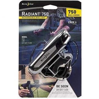 Nite Ize RADIANT750 - Foco DE Bicicleta Delantero - 750 LUMENS - Blanca